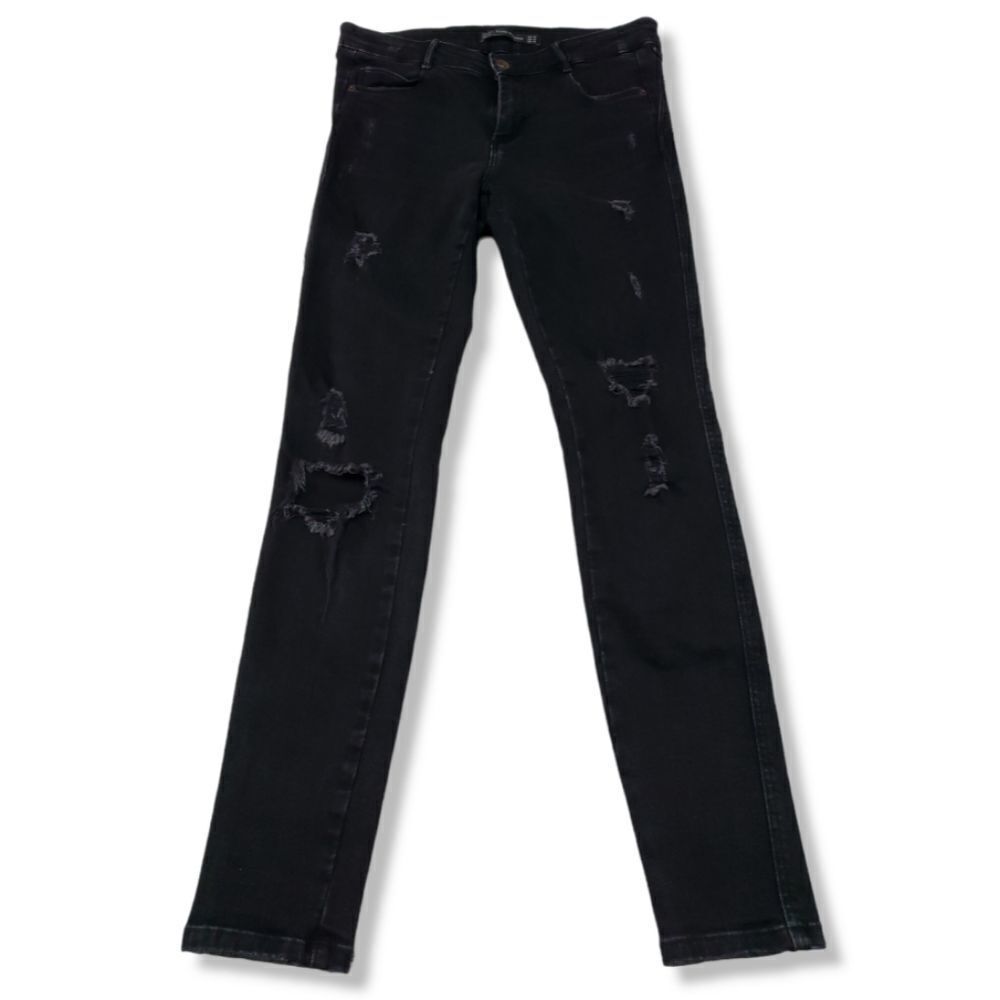 Zara Jeans Size 6 Trafaluc Denimwear Skinny Jeans Stretch Distressed Destroyed
